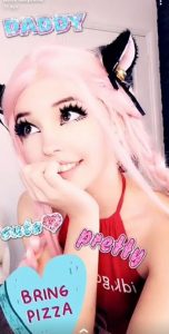 Belle Delphine Red Dress Up Photos