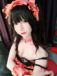 Sally-Dorasnow Patreon Kurumi Valentine Cosplay