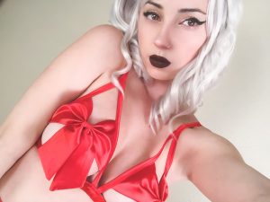 Hannah Ray Sexy Red Lingerie Patreon Photos