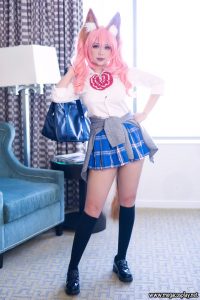 Hana Bunny Tamamo Sexy School Uniform