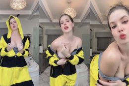 Amanda Cerny Striptease Nipple Slip Leaked Video